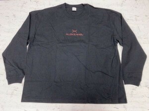 ALLEN SUWARU 2020 劇団アレン座 演劇 舞台 演出家 アート ロンT 長袖Tシャツ メンズ バックプリント有 大きいサイズ XL 黒