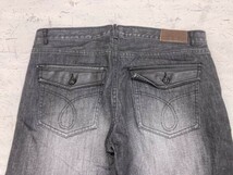 カルバンクライン Calvin Klein Jeans オンワード樫山 ブラックデニムパンツ ジーンズ メンズ ジップフライ 大きいサイズ97 グレー_画像3