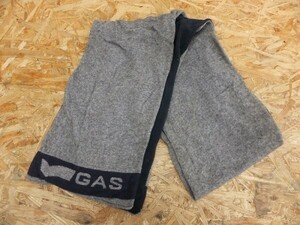 GAS JEANS ガスジーンズ メンズ アメカジ ネックウォーマー マフラー チャコールグレー