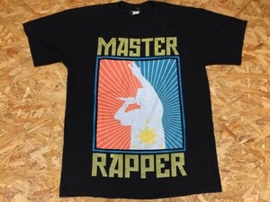 MASTER RAPPER マスターラッパー 半袖 Tシャツ メンズ コットン100% M 黒 HIPHOP ストリート