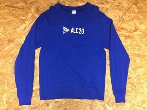 Printstar製 イベント ASOVIEW LEISURE CONFERENCE レジャー ALC20 アソビュー! 長袖スウェットトレーナー メンズ バックプリント有 M 青