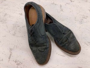 Continental Allen Edmonds アレンエドモンズ ビブラムソール スエード ロングウイングチップ シューズ 革靴 メンズ USA製 US6 24cm程度