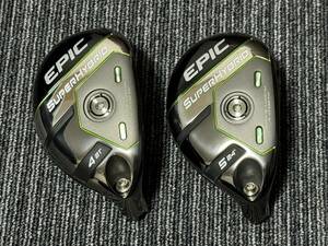 Callaway キャロウェイ　EPIC SUPER HYBRID エピック スーパー ハイブリッド　4H21度　5H24度　ヘッドのみ　美品