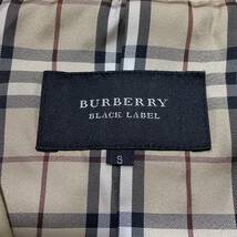 S相当● バーバリーブラックレーベル テーラードジャケット ラムレザー 羊革 ノバチェック BURBERRY BLACK LABEL レザージャケット 刻印釦_画像5