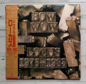 BOW WOW LOCUS 1976 - 1983 BEST SELECTION ★激レア！2枚組アナログ盤 初回特典パンフレット付！バウワウ ベスト 山本恭司 VOW WOW 