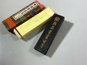 書道■ 1979年造　鉄斎翁書画寶墨/上海墨厰出品　鉄斎墨　古墨　■b301