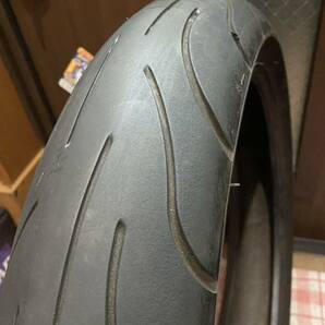 中古MCタイヤ 2021年製造 MICHELIN 2CT pilot power 120/70ZR17 ミシュラン パイロット パワー 120 70 17 0321 A2925の画像2