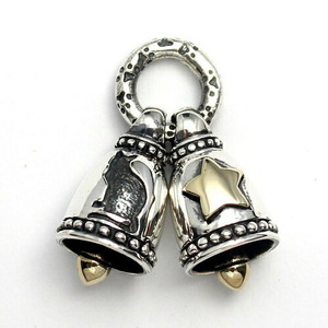  cat cat cat Star star double bell pendant pendant top silver 925 lady's men's accessory 