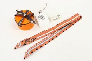 【送料無料】未使用品 HERMES エルメス ツイリードールキャンディ HermsParisStation エルメスの駅 スカーフ バンダナ ネックボウ 24-506