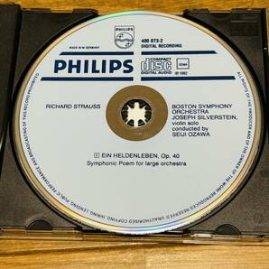 西独青盤■PHILIPS/小澤征爾&ボストン響/BSO/R.シュトラウス/英雄の生涯の画像2