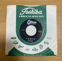 東芝 THE BEATLES ビートルズ 愛こそはすべて ベイビーユーアーリッチマン EPレコード ジャンク 当時物_画像4