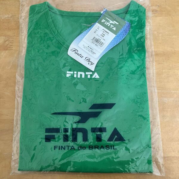 フィンタ FINTA 緑 グリーン サッカー ジュニア 長袖インナーシャツ アンダーシャツ 130 新品 未使用 定価 2420円