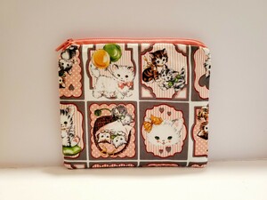 ☆ハンドメイド☆フラットフリーポーチ1