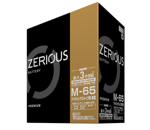 【N-M65L/ZP★パナソニックカオス同等品★新製品★国内最強】アイドリングストップバッテリー　ZERIOUS　ゼリオズ