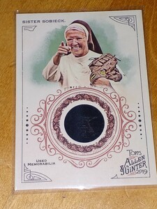2019 Topps Allen and Ginter Sister Mary jo Sobieck used Memorabilia First Pitch シスター・メアリー・ジョー　始球式