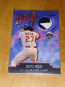 2004 Topps Clubhouse Collection All-Star Appeal Scott Rolen Game-used On-Deck Circle 90枚限定 スコット・ローレン カージナルス