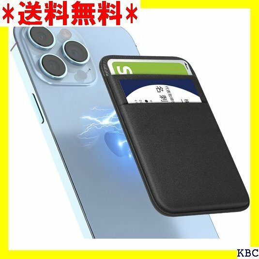 ☆人気商品 Senose magsafe カードケース スマホ m hone /iPhone 12シリーズ兼用 ブラック 128