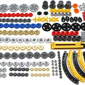 新品 定価4,299円 233ピース 互換品 LEGO（レゴ）テクニック パーツ用ギア (リフトアーム、ピン、車軸、コネクター) ビルディング ブロックの画像8