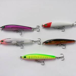 シンキングペンシル 細身 9g 7cm 5色 セット シンペン ペンシル ベイト シーバス 青物 根魚 ミノー シャッド TypeBの画像2