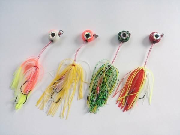 鯛ラバ　20g　4色　セット　遊動式　マダイ　根魚　ロック　ヒラメ　マゴチ　ショア　オフショア　フラットフィッシュ