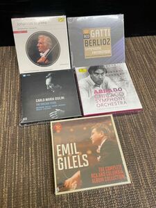 1円～【未開封】クラシック CD まとめ 5点 紙ジャケ ブラームス アバド バーンスタイン EMIL GILELS ABBADO Bernstein BEETHOVEN