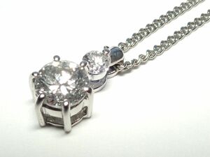 1025.Pt850/Pt ネックレス D 0.50 Diamond Necklace