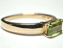 780.スタージュエリー K18 指輪 ペリドット Peridot 1.8g_画像3