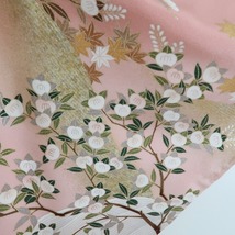 【ゆめsaku】美品 正絹 着物“まんじゅう菊や橘、紅葉の幸せと喜びのデリバリー！”訪問着 C-46_画像10