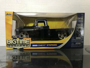 Jada Toys BIG TIME KUSTOMS 1/24 1955 CHEVY STEPSIDE CUSTOM TRUCK JUST TRUCKS LOW RIDER PICKUP カスタム トラック 黒