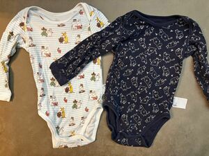 【値下げしました！早い者勝ち】2枚セット ユニクロ ロンパース90cm ムーミン ボディスーツ ロンパース UNIQLO 