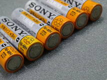 SONY　ソニー　単３形　充電式ニッケル水素電池　NH-AA　1.2V　1600ｍAh.min　６本　中古セット_画像5