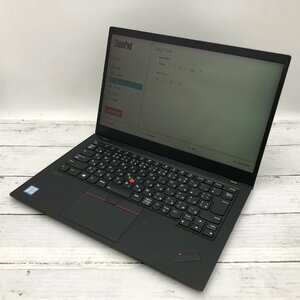 Lenovo ThinkPad X1 Carbon 20QE-S3260H Core i7 8665U 1.90GHz/16GB/512GB(NVMe) 〔B0320〕