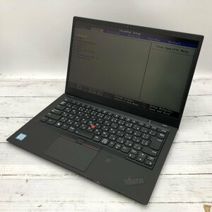 Lenovo ThinkPad X1 Carbon 20KG-S8GB2U Core i7 8650U 1.90GHz/16GB/512GB(NVMe) 〔B0104〕