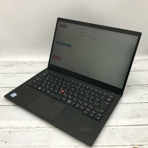 Lenovo ThinkPad X1 Carbon 20QE-S3260H Core i7 8665U 1.90GHz/16GB/512GB(NVMe) 〔B0421〕