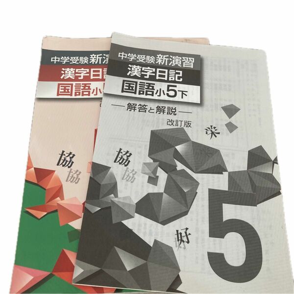 中学受験　新演習　小5下　漢字日記