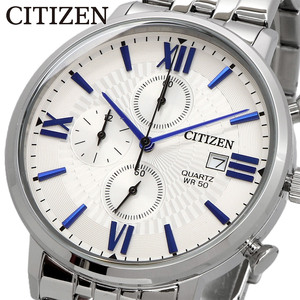 シチズン 腕時計 Citizen AN3610-71A クォーツ クロノグラフ Stainless Steel Bracelet メンズ Watch