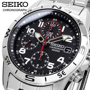 SEIKO セイコー 腕時計 メンズ 国内正規 クォーツ クロノグラフ ビジネス カジュアル SND375P