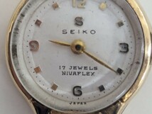SEIKO セイコー I 7 JEWELS NIVAFLEX 手巻式 腕時計 レディース ジャンク品 箱付き_画像2