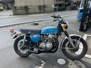 即決は送料無料。予備検査付き 前日かけてましたら、セル1 人気のCB750K3 CB750four。 