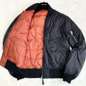 大きいサイズ【ALPHA INDUSTRIES/アルファ】サイズXL MA-1 リバーシブル フライト ダウン ブルゾン 中綿 キルティングジャケット 黒