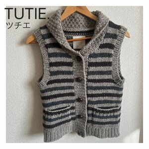 ツチエ TUTIE. ベスト ウール ニット ニットベスト服