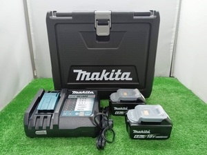 未使用 makita マキタ 18V 6.0Ah リチウムイオンバッテリー 雪マーク有 BL1860B 2個 充電器 DC18RF TD173ケース セット ①
