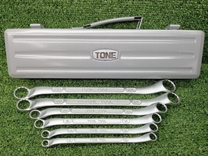 中古 TONE トネ メガネレンチセット 6本入り 45°×10° M446