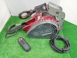 中古品 KYOCERA 京セラ リモコンウインチ 最大吊揚荷重200kg 揚程29m 単相100V AWI196RCB