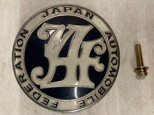 JAF ジャフ　JAF会員カーバッチ　日本自動車連盟　カーバッジ　希少　旧車　レトロ　エンブレム　長期保管品　ドレスアップ