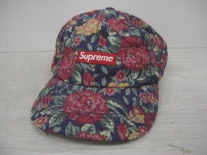 ◆◇Supreme/シュプリーム/コーデュラ/スモールボックス/花柄/総柄/フラワー/flower small logo cap/ボタニカル :古k1556-204ネ◇◆