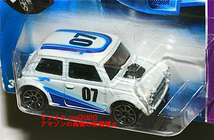 Hot Wheels Morris Mini モーリス ミニ クーパー ホワイト #07. ショートカード Cooper ホットウィール Pop-Offs_画像2