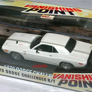 Greenlight 1/43 Vanishing Point バニシングポイント 1970 ダッジ チャレンジャーR/T Dodge Challenger グリーンライトの画像2