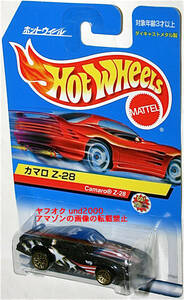 Hot Wheels Camaro Z-28 カマロ ブラック バンダイ 日本語カード Chevrolet シボレー ホットウィール Chevy シェビー