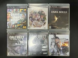 PS3ソフト11本セット　グランドセフトオートV 、ダークソウル、CODゴースト、CODブラックオプスⅡ、新ロロナのアトリエ、その他